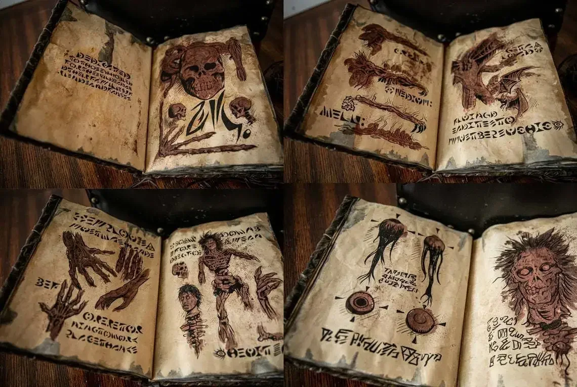 Vintage Collectible Books - Necronomicon Vintage - Libro de Magia