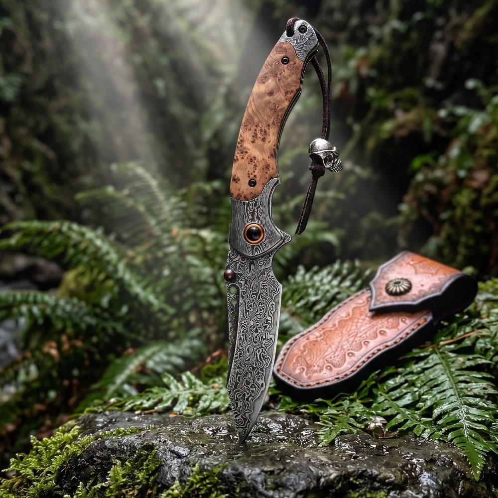 Vintage Collectible Knives - Cuchillo Plegable de Alta Dureza con