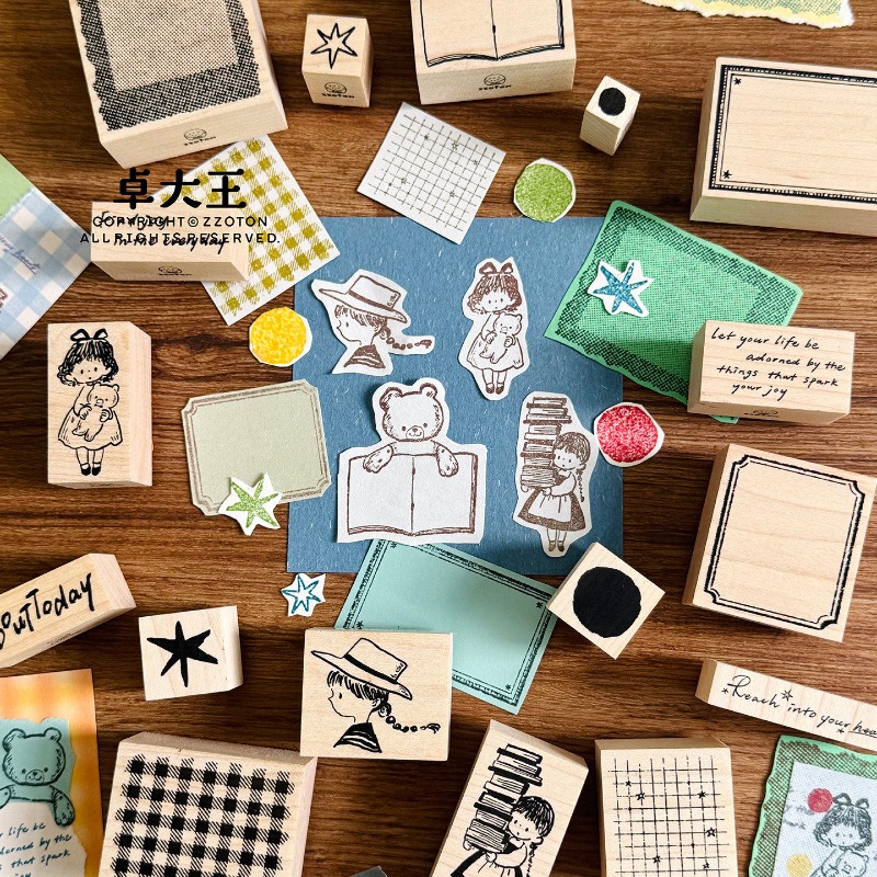 Zzoton Sello de Goma de Madera - Vintage Collectible Stamps reseña y precio