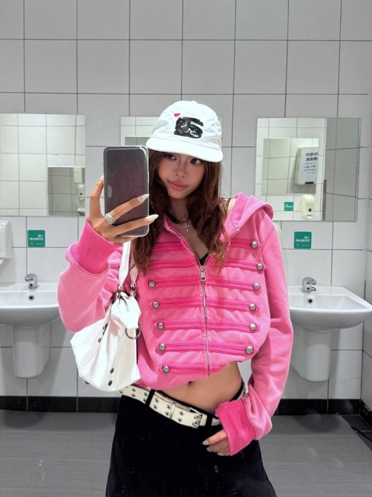 Abrigo de Moda Urbana Coreana, - Vintage Zip Hoodie reseña y precio