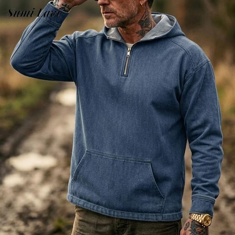 Camisetas Polo con Capucha de  - Vintage Zip Hoodie reseña y precio