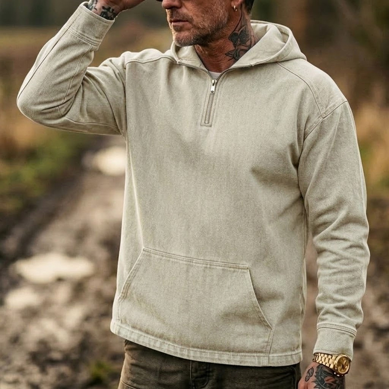 Camisetas Polo con Capucha de  - Vintage Zip Hoodie reseña y precio