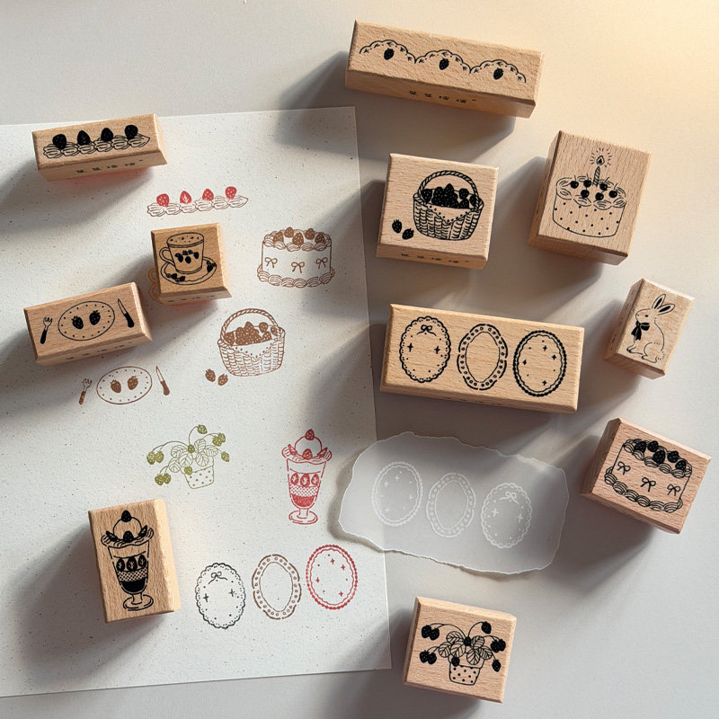 Sello de madera vintage con di - Vintage Collectible Stamps reseña y precio