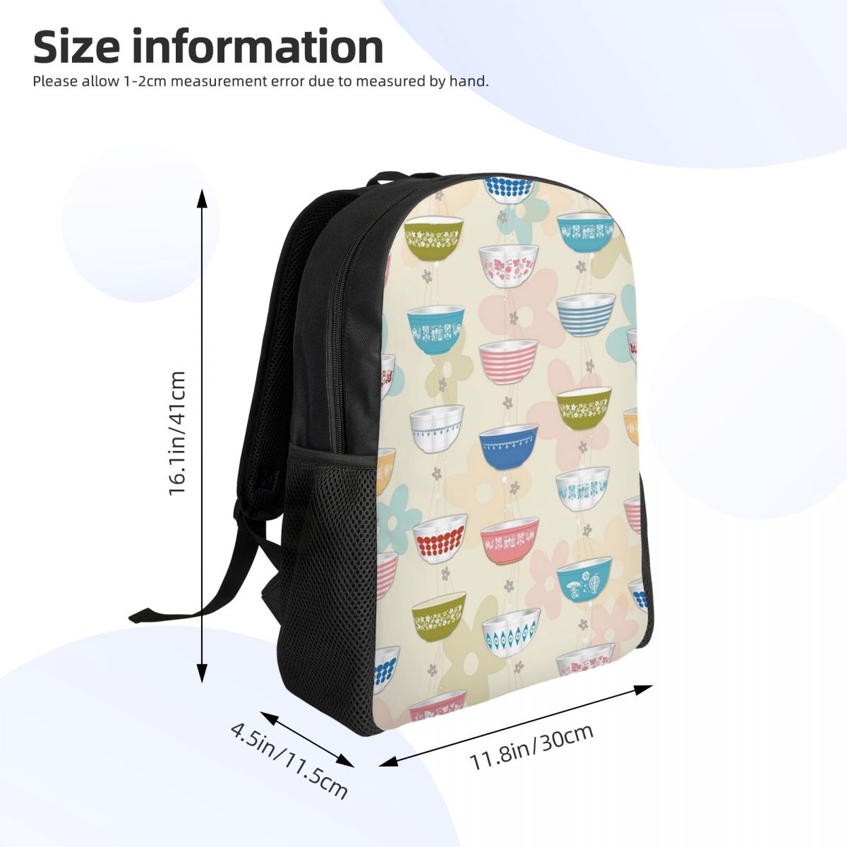 Mochila Vintage Pyrex Bowls Co - Vintage Collectible Pyrex reseña y precio