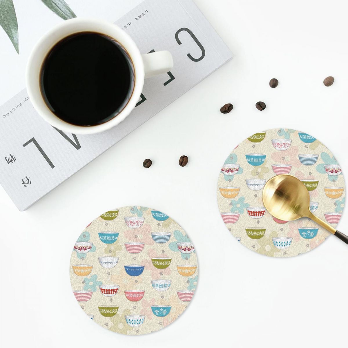 Juego de 6 Posavasos de PVC co - Vintage Collectible Pyrex reseña y precio