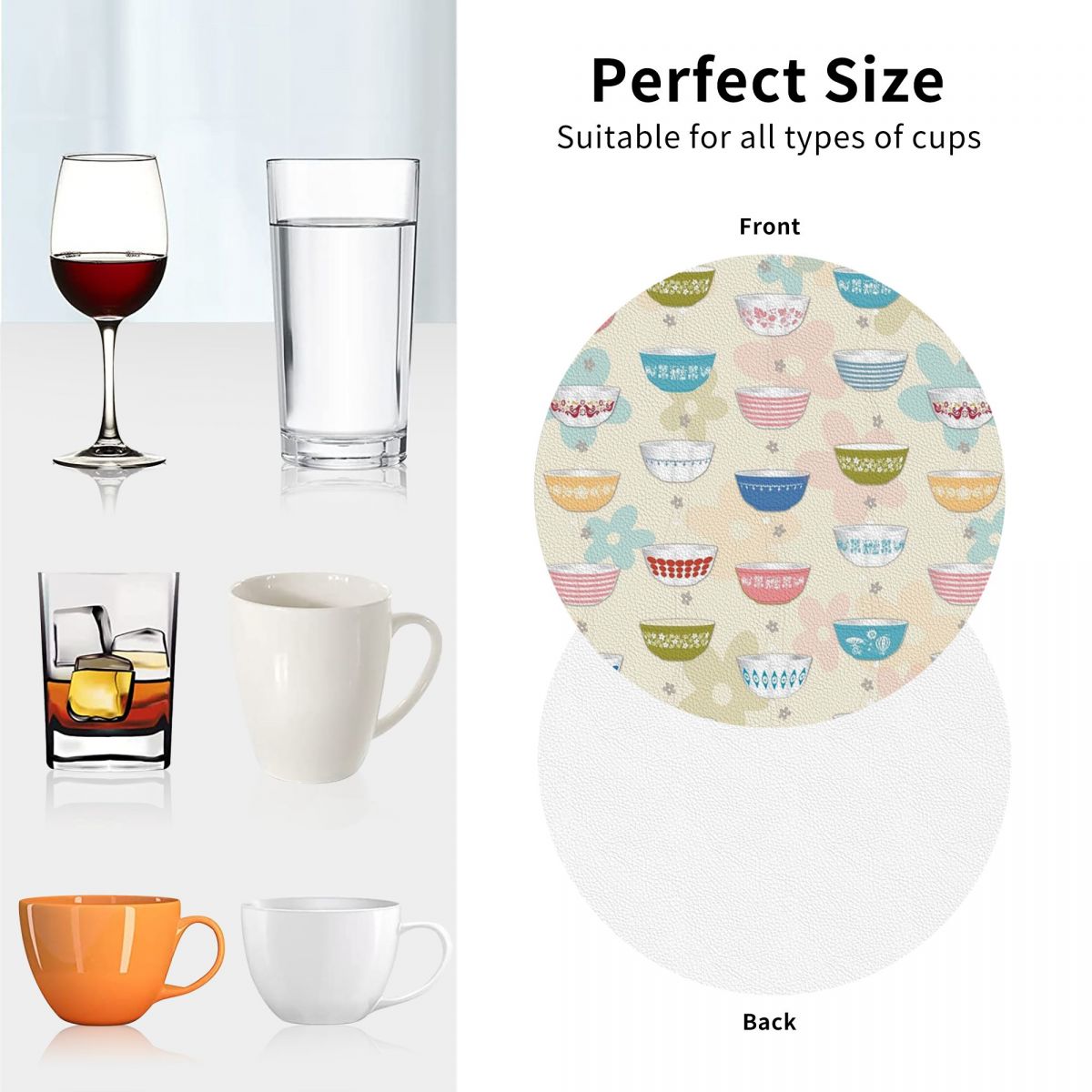 Juego de 6 Posavasos de PVC co - Vintage Collectible Pyrex reseña y precio