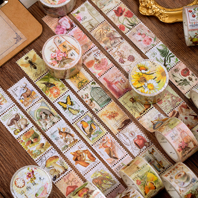 Cintas adhesivas decorativas V - Vintage Collectible Stamps reseña y precio