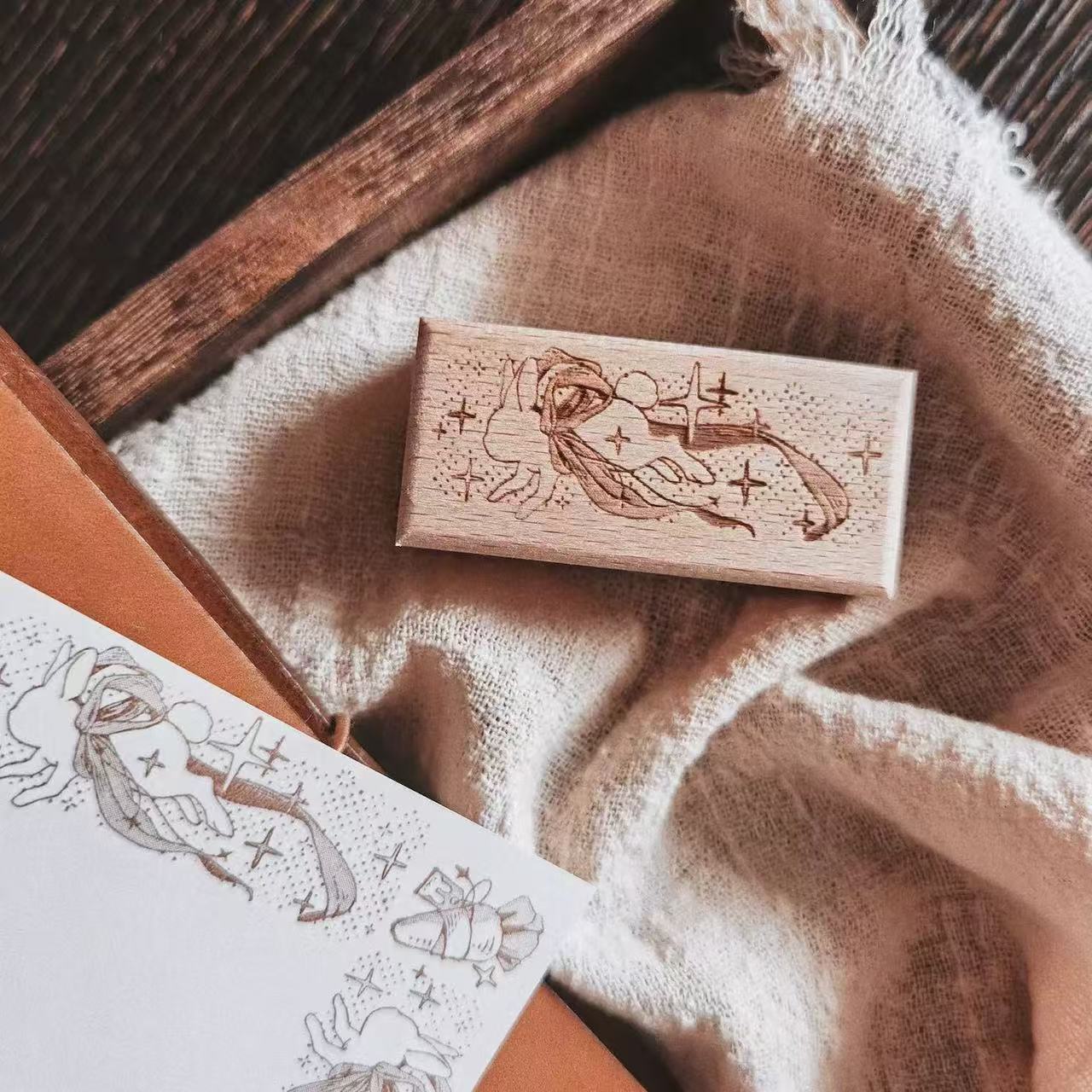 Sello de goma de madera Vintag - Vintage Collectible Stamps reseña y precio